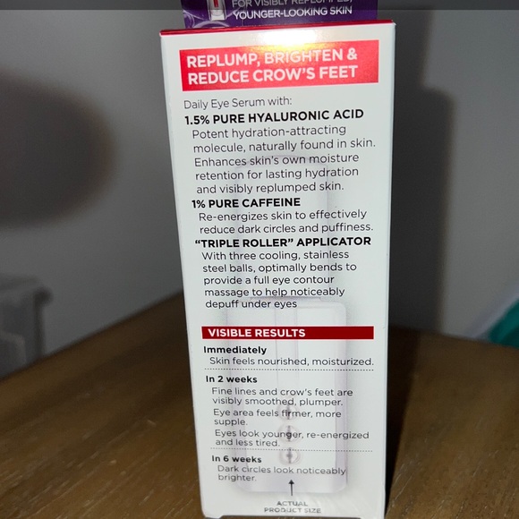 L'Oreal Paris Revitalift Derm Intensives Hyaluronic Acid and Caffeine Eye Serum - Picture 13 of 14